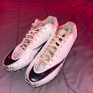 Cleaned worn football nike viper cleats